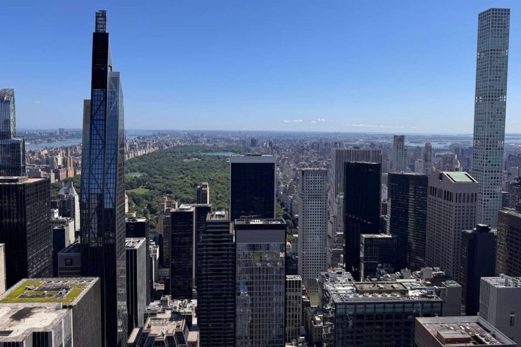 central park view from top of the rock - original photo